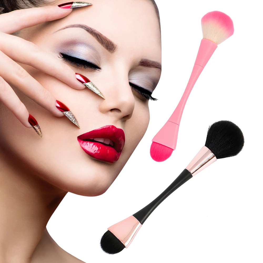 

1pcs Double End Makeup Brush Tool Foundation Eyebrow Eyeliner Blush Powder Cosmetic Concealer Professional Makeup Brushes