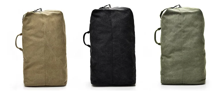 Винтаж тон мужской мульти функциональные рюкзаки холст армия военная сумка большой ёмкость путешествия рюкзак для мужчин Снаружи Сумка