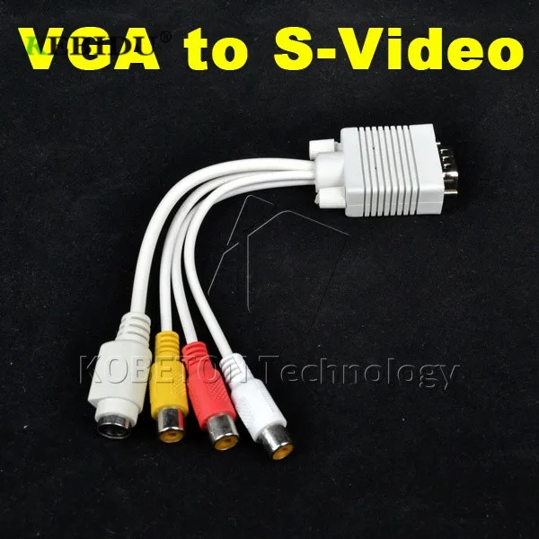 Конвертер Kebidu VGA в S Video 3RCA TV AV Out Кабель адаптер для ПК ноутбуков HD ТВ оптовая