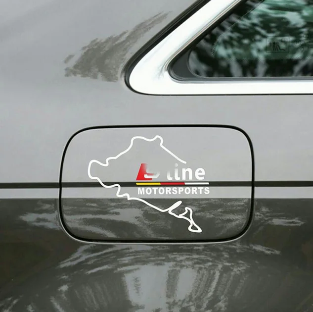 1 шт. Новый стиль автомобиля топливного бака стикеры гоночный дорожный Nurburgring для