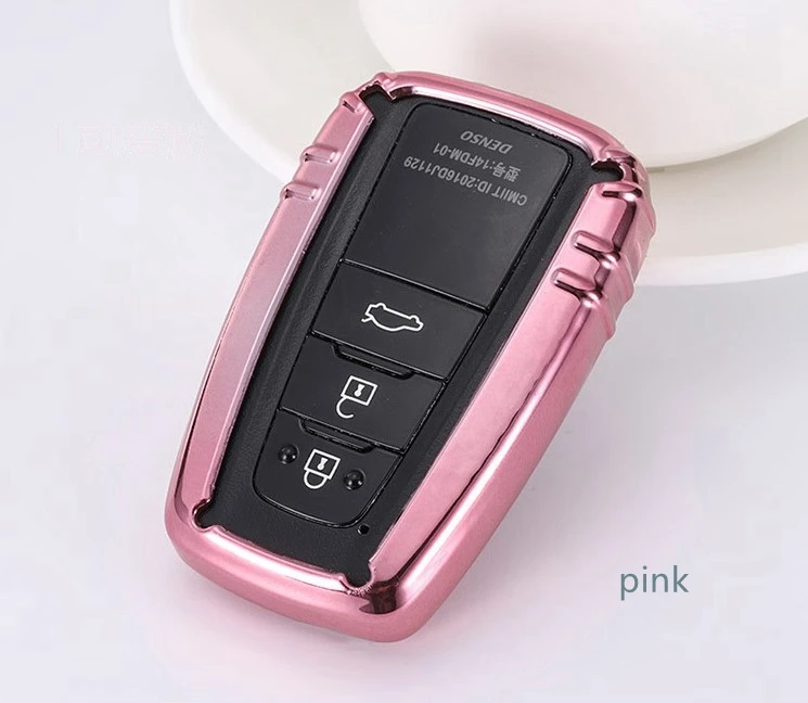 Мягкий ТПУ чехол для автомобильного ключа Toyota Camry Corolla C HR CHR Prado Prius RAV4 Avalon защита
