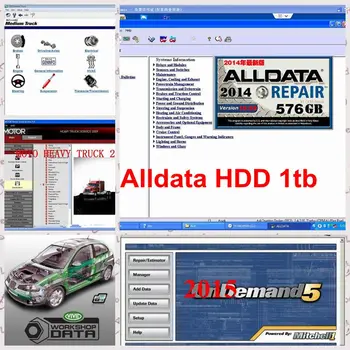 

2018 Top Alldata Software 1tb hdd Alldata and mitchell repair software+Elsa 5.2+Vivid Workshop data ect 35in1 for cars and truck