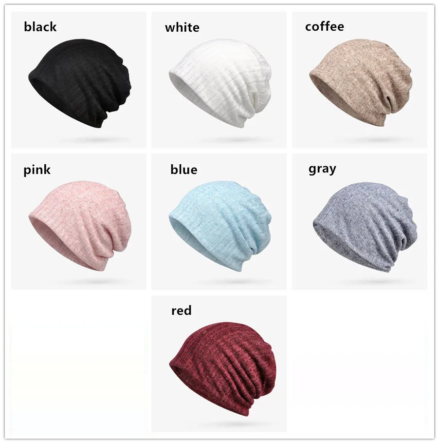 Хлопковая шапка с отверстием для хвоста весна лето Skullies Beanies женский шарф на шею шапка двойного назначения головной убор дышащий тюрбан для волос Повседневная для девочек