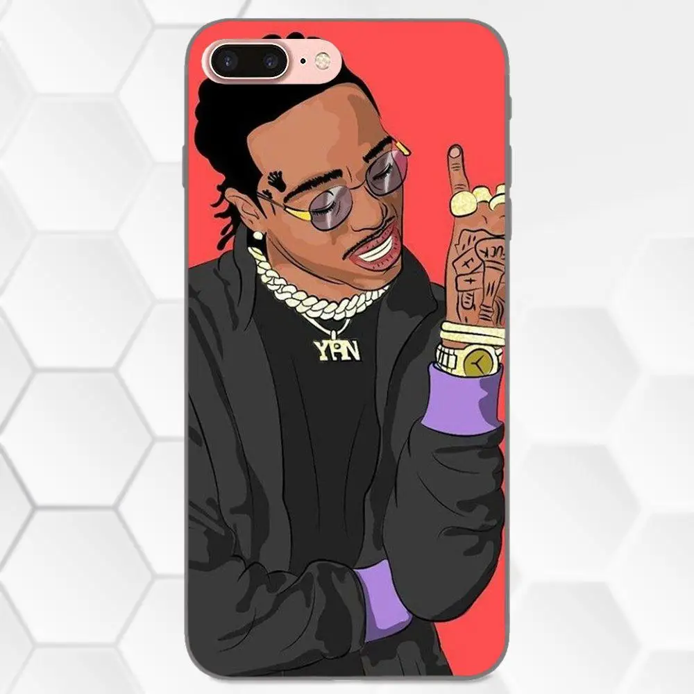 Quavo Migos блестящий красочный милый лидер продаж модный дизайн для Apple iPhone X XS Max XR 4 4S 5