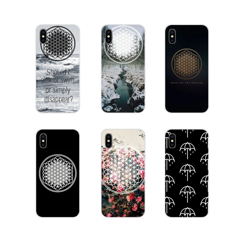 

For Samsung Galaxy S3 S4 S5 Mini S6 S7 Edge S8 S9 S10 Lite Plus Note 4 5 8 9 BMTH Bring Me the Horizon Soft Transparent Bag Case