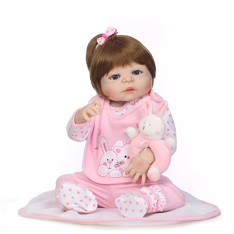 

56CM Slicone Baby Jointed Reborn Dolls Lifelike Princess Girls Toy Photography Props @ZJF