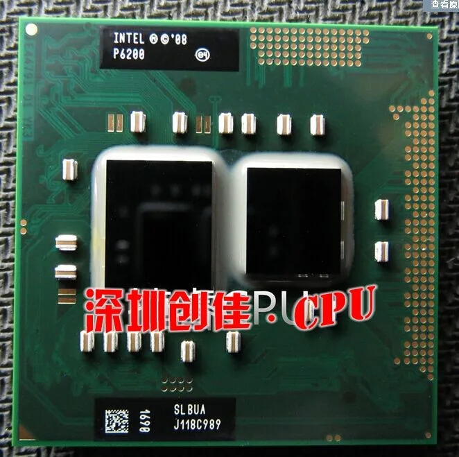 Процессор Intel Pentium P6200 3M кэш-память, 2,13 ГГц Поддержка HM55 ноутбук процессор