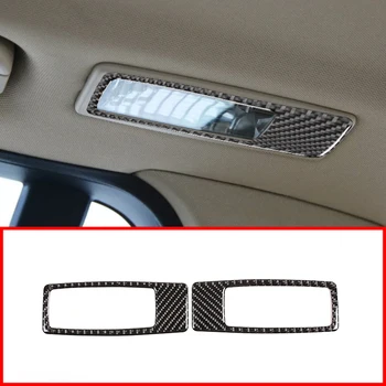 

2Pcs Carbon Fiber Style Car Rear Row Reading Lamp Frame Trim For BMW X5 E70 X6 E71 2008-2013 Car Accessories