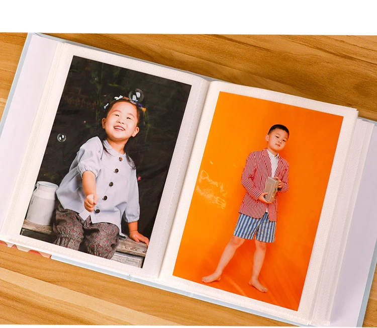 4D Big 6inches Children's Photo Album For 100 11.5x16.2cm Photos Interleaf Cartoon Animal Yearbook Birthday Gifts