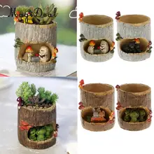 Maceta de erizo bonito MagiDeal Vintage para decoración del hogar maceta de flores suculentas maceta de rana creativa Bonsai lecho de planta regalo de cumpleaños