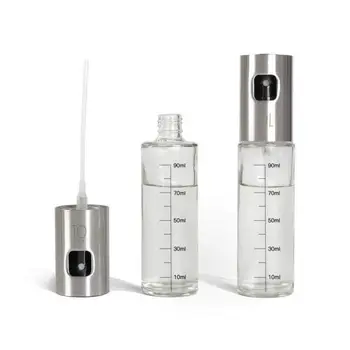 

Oil Sprayer Dispenser Premium 304 Stainless Steel Grilling Olive Oil glass Bottle 100ml for Cooking /Salad /Bread Baking /BBQ/