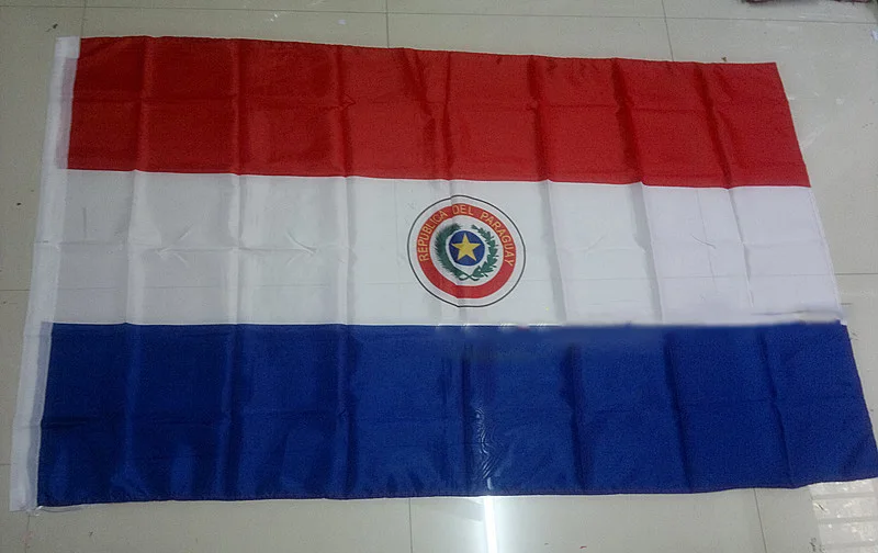 

2018 The Paraguay Flag Polyester Flag 5*3 FT 150*90 CM High Quality you Can add brass buckle(leave massage)