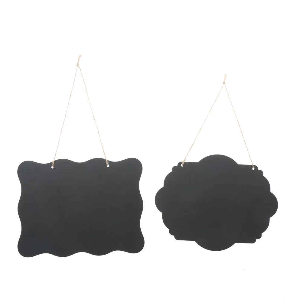 

2styles black Message Board with Hanging String Hanging Chalkboard Sign wedding decoration Party Decoration