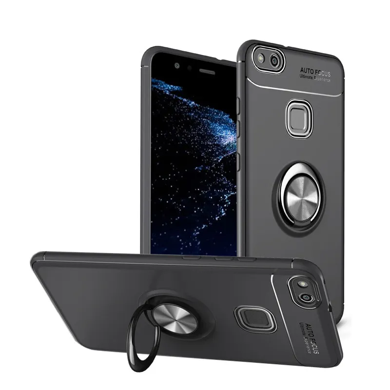 

Silicone Case For Huawei P10 Lite P10 Plus Case Soft Protection Phone Cover Coque For Huawei P10 Pro Lite Case Fundas With Ring