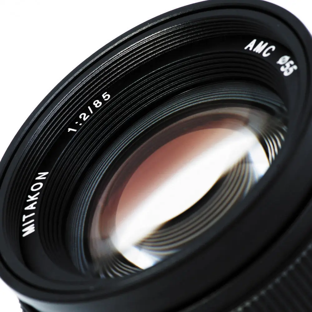Объектив Mitakon Zhongyi Creator 85 мм f/2 для Canon EOS EF Nikon F Pentax K PK Sony FE E|Объективы фотоаппаратов|