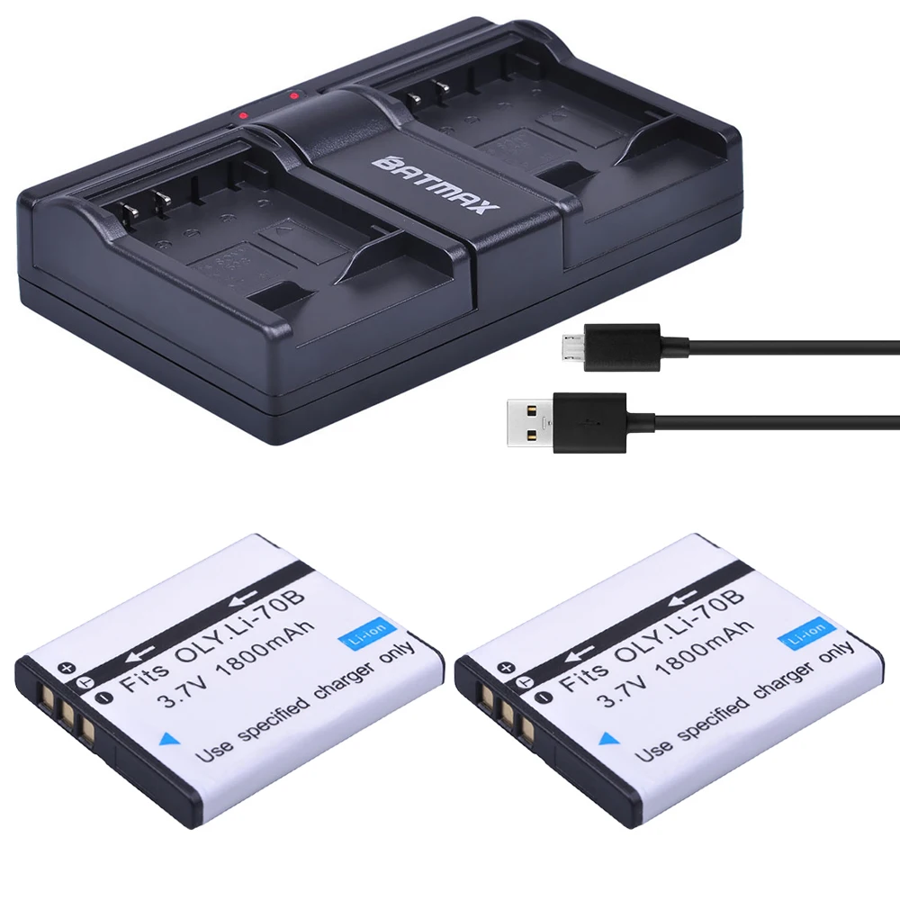 DSTE Ricambio Batteria + DC152E Caricabatteria per Nikon EN-EL23