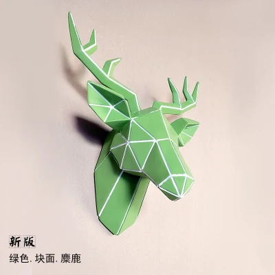 

Deer head wall hanging living room background wall animal head ornament hanger ornaments holder statue Decoration
