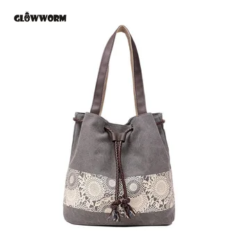 

bags for women 2019 boho bucket bag shopper vintage handbag shoulder victoria secret torebka canvas handbags bolsa feminina bols