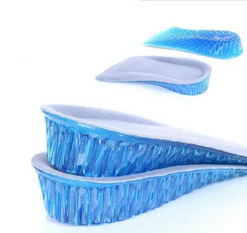 

by dhl 200Pair Hot Selling Durable Fashion Comfy Unisex Women Men Silicone Gel Lift Height Increase Shoe Heel Insert Pad Insoles