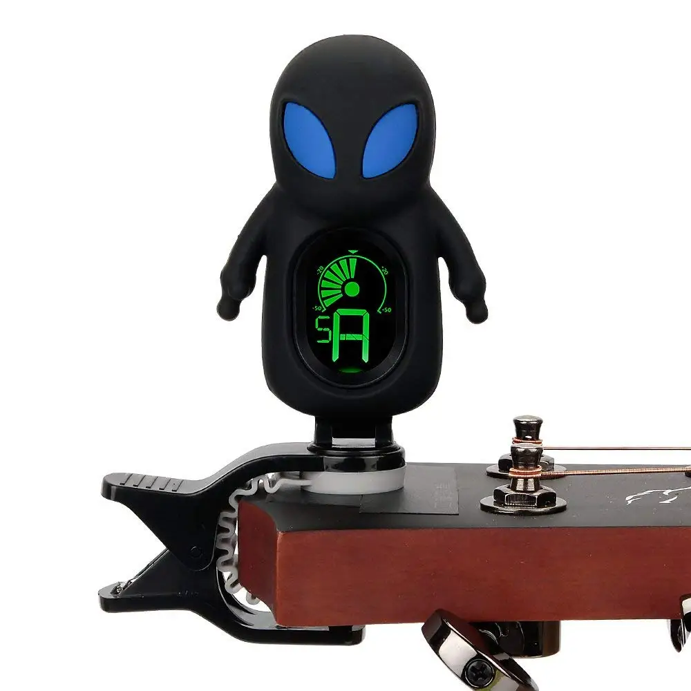 FLGT-Mini Cute Children Small Guitar Tuner LCD Electronic Vibration PiCk Up Sound | Спорт и развлечения
