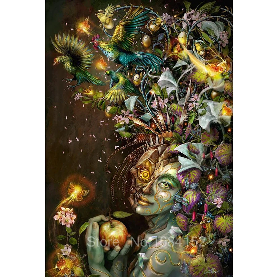 

5D Diy diamond painting kit cross stitch Fantasy Art, Fairy Art, Full square Diamond embroidery Diamond Mosaic Wall painting A94