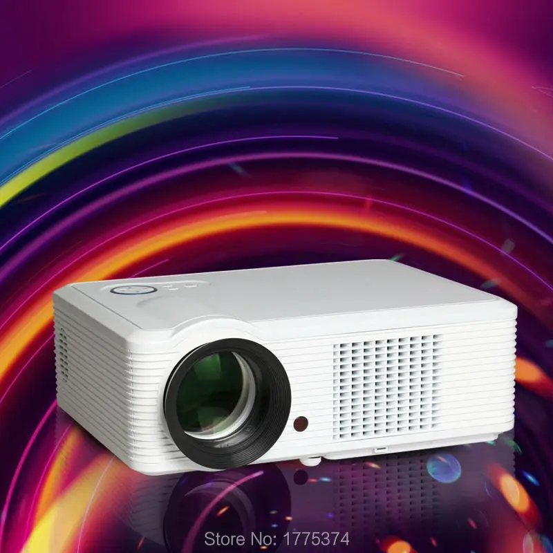 Free gift  HD Projector Proyector LED LCD Home Theater TV Beamer Projektor Input HDMI/USB/VGA/AV 2000 Lumens