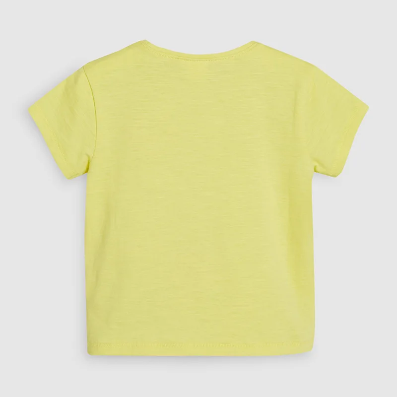Little maven/ детская одежда; летняя одежда для маленьких мальчиков; Желтая футболка с аппликацией в виде облака и радуги; хлопковые брендовые футболки; 51354