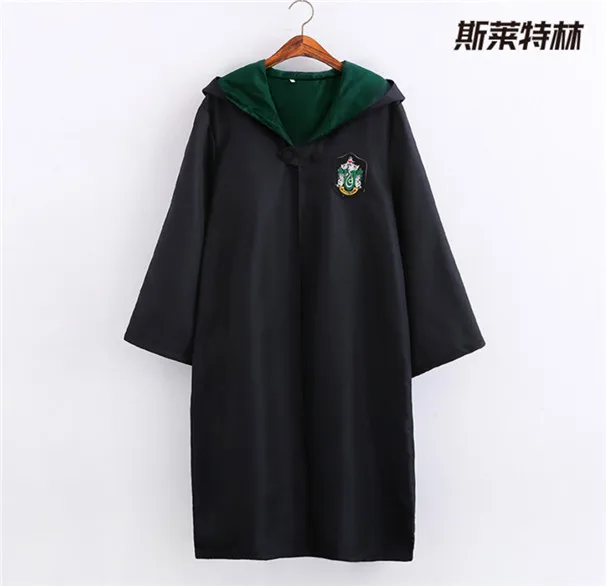 Action hp Quidditchs Colth Hogwart Robe плащ Гриффиндор слизеринс hp Harri Magic платье косплей костюм Одежда для сцены - Цвет: Sly 155