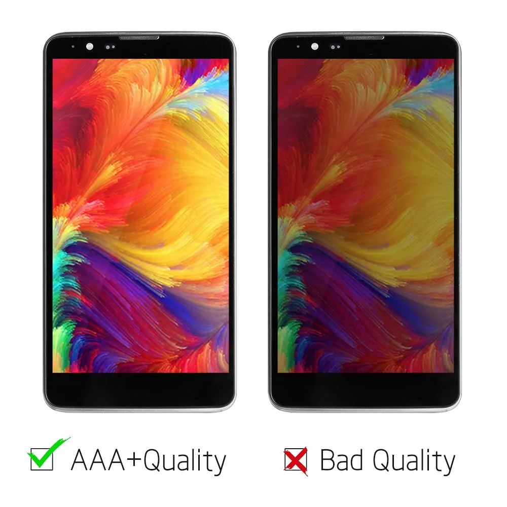 Протестированный 5," 1280x720 дисплей для LG Stylus 2 lcd кодирующий преобразователь сенсорного экрана в сборе для LG Stylus 2 display K520 LS775
