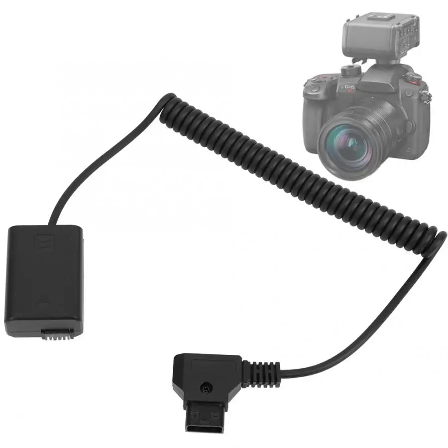 FW50 к D-TAP интерфейс батарея коробка пружинный кабель для A7 A7II A7R A7S A7RII A7SII A6000 A5000 IL для NP-FW50 SLR батареи камеры