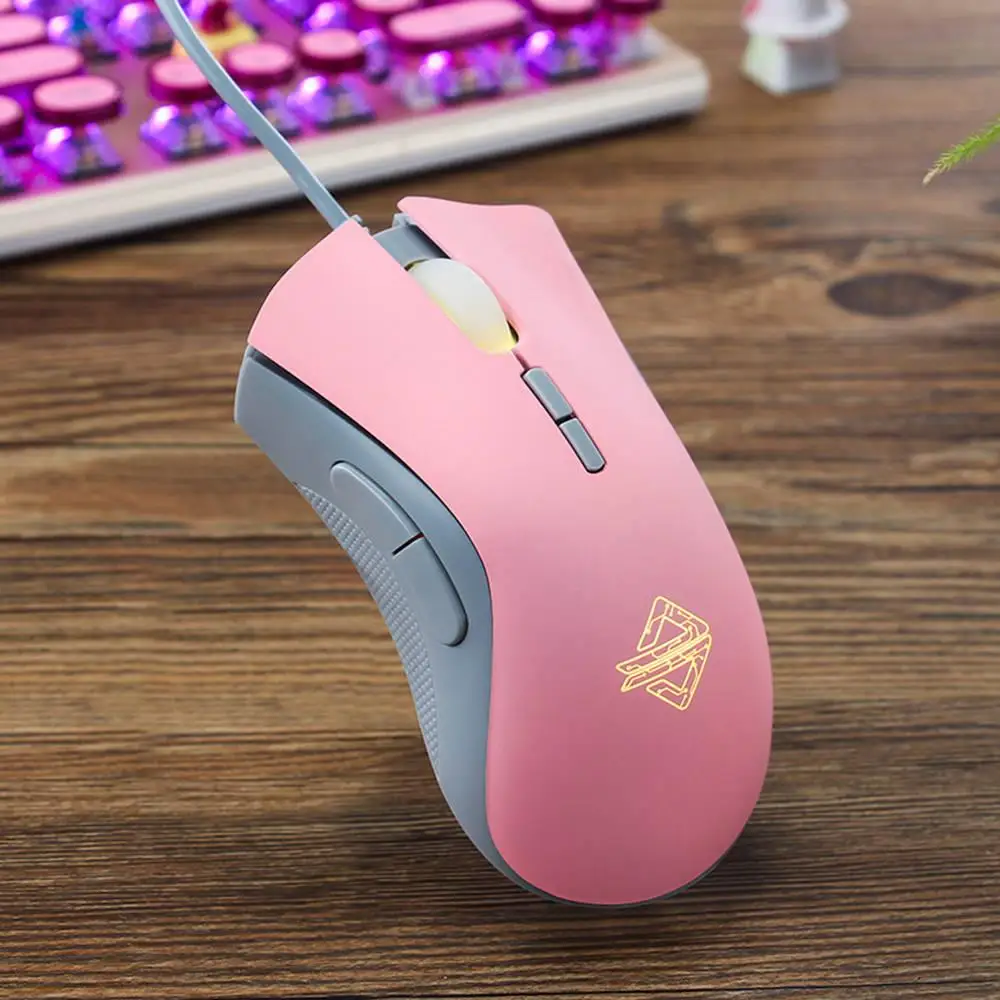 Ajazz AJ118 Проводная игровая мышь 7 кнопок 800/1200/1600/2400 Регулируемая DPI USB PC Gamer
