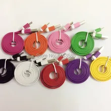 500 шт. Высокое качество 1 м 3ft кабеля micro usb 5pin плоским Лапша синхронизации данных Зарядное устройство кабель для Samsung Galaxy S7 s6 S5 S4 для Android