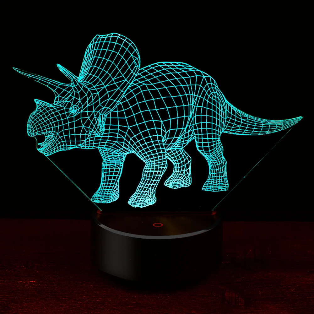 

Dinosaur colorful LED atmosphere gift table lamp