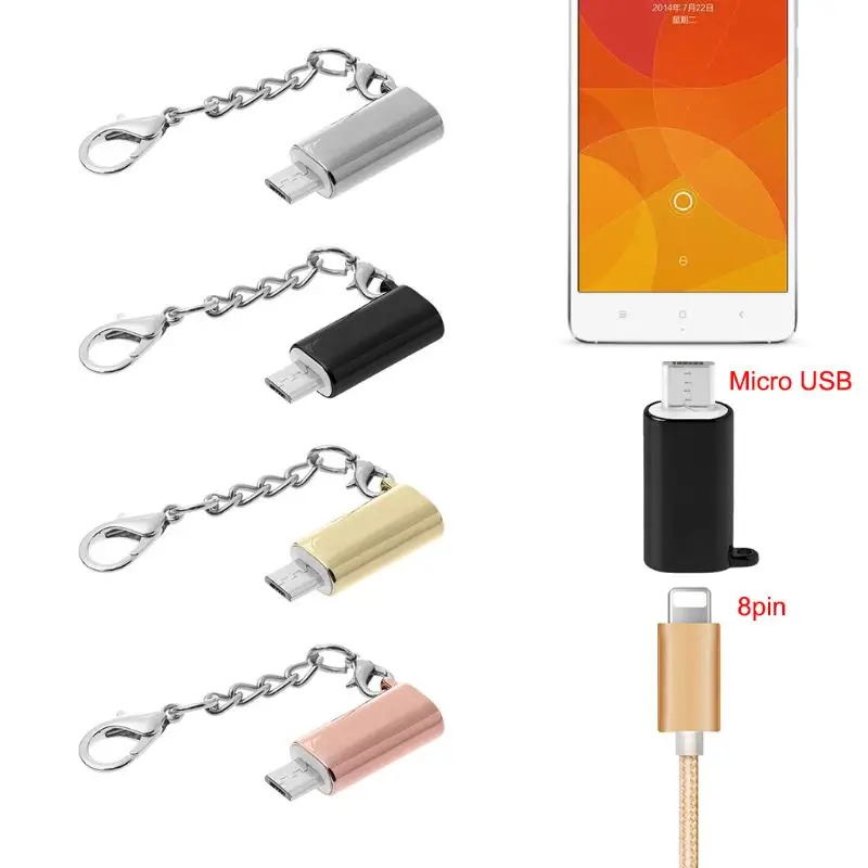 

For Samsung Xiaomi Lightning 8 Pin Female to Micro USB Male Adapter Converter