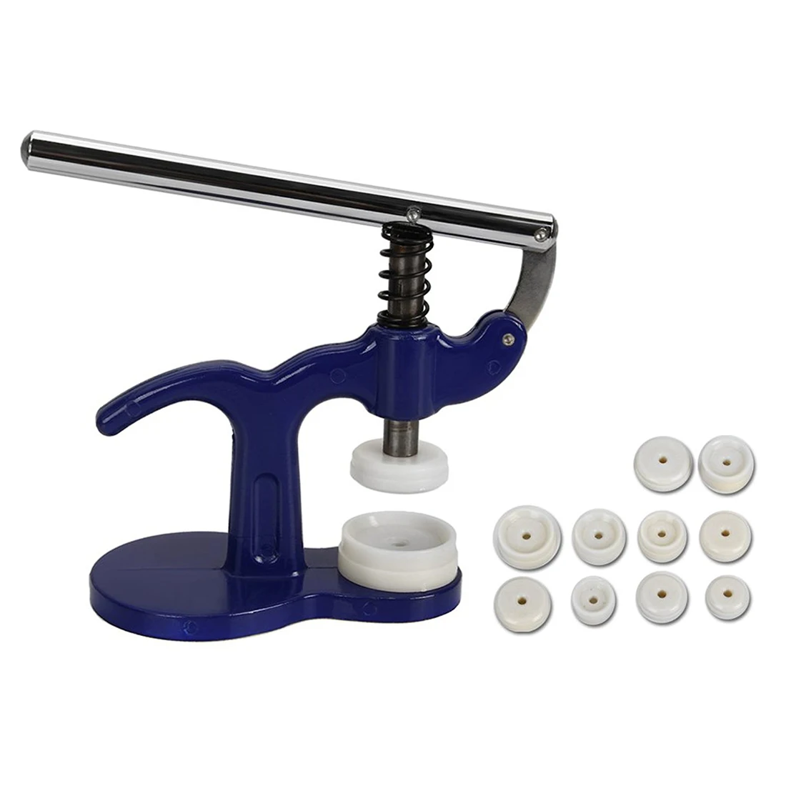 Watch Press Set Back Case Closer Crystal Glass Fitting Repair Tool with 12 Additional Dies цена Watch Press Set Back Case Closer Crystal Glass Fitting Repair Tool with 12 Additional Dies цены онлайн