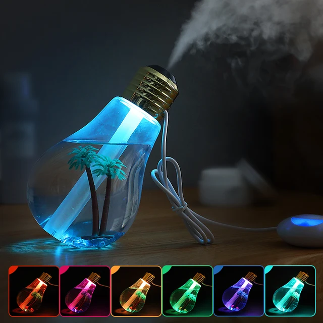 Mini USB Air Humidifier Aroma Diffuser Lamp 400ML Electric Oil