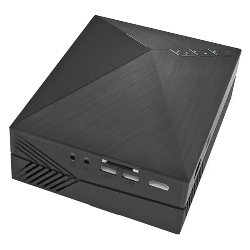GM60 Домашний кинотеатр HDMI USB VGA AV lcd Mini 1080 P 3D проектор медиа проектор Beamer US EU Plug
