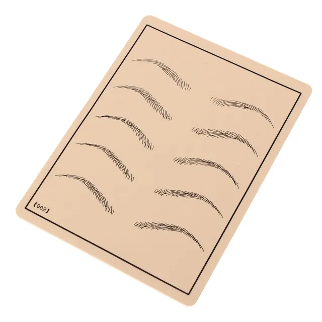 1Pcs Eyebrow Makeup Pattern Tattoo Practice Skin Silicone Rubber Practical Tattoo Trainning Tools 1Pcs Eyebrow Makeup Pattern Tattoo Practice Skin Silicone Rubber Practical Tattoo Trainning Tools