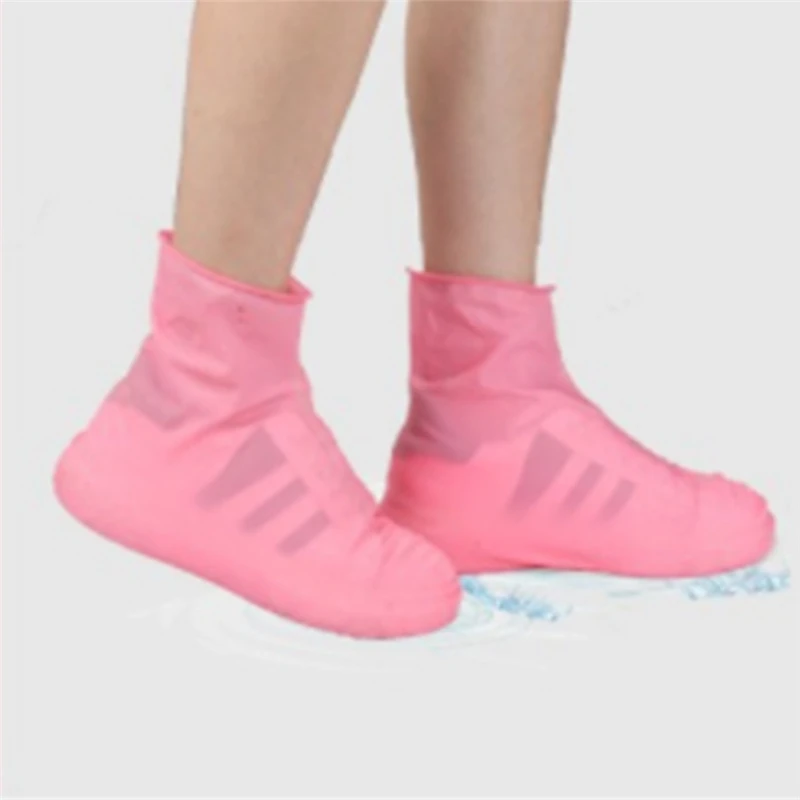 Многоразовые латексные водостойкие покрытие на обувь от дождя портативные Нескользящие резиновые непромокаемые сапоги S/M/L унисекс обувь