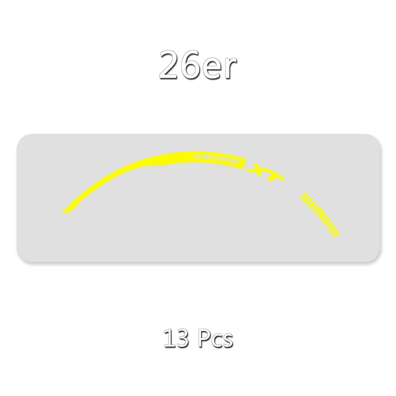 Наклейки/наклейки на горный велосипед/велосипед обод колеса в 26 дюймов Велоспорт для MTB SHIMANO XT M785 - Цвет: 26er Yellow