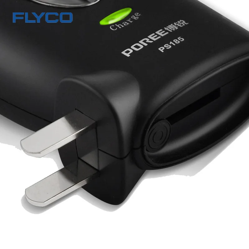 Flyco вилку Mens электробритва бритва волос двойные лезвия Ножи Перезаряжаемые