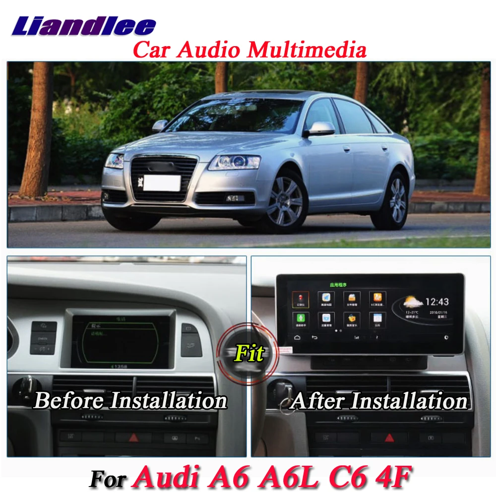 Discount Liandlee For Audi A6 A6L C6 4F 2002~2012 Android Original System Radio GPS Map Navi Navigation Screen Multimedia NO DVD Player 10