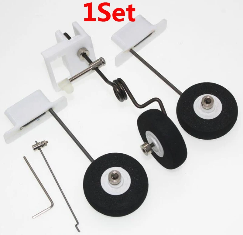 

1set SU27 Assembly KT Board Landing Gear DIY Steering Wheel Gears Undercarriage For FPV RC Fixed Wing Airplane Quadcopte