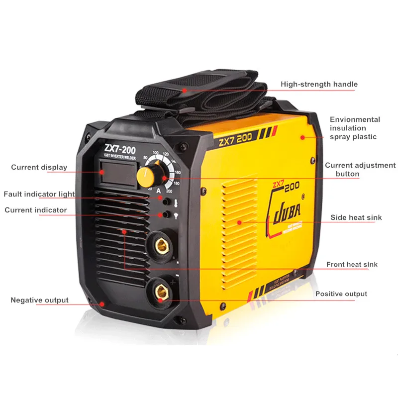 

ZX7-200 200A 6.5KVA IP23 Inverter Arc Electric Welding Machine MMA Welder for Welding Working and Electric Working
