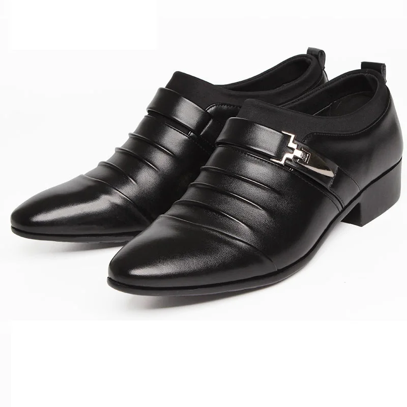 British Tide Shoes Sports Male Youth Pointed Leather Shoes Man Formal Wear Men Shoes Danc Breathable Tidal Current