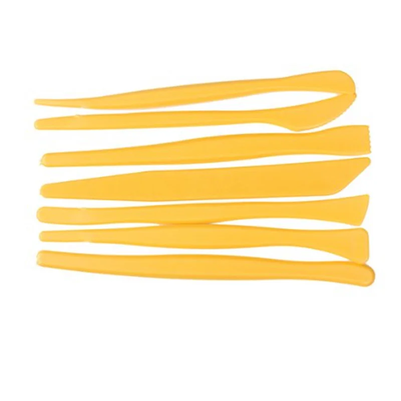 

7pcs Plastic Clay Craft Pottery Tool Modeling Clay Wax Sculpture Knife Tool Set Arts Crafts Supplies Practical