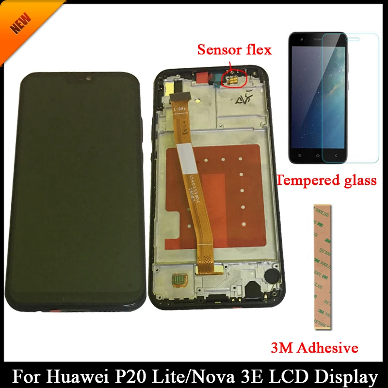 

Tested Grade AAA 5.48' For HUAWEI P20 Lite LCD Display For Huawei P20 Lite Nova 3E LCD Screen Display Touch Digitizer Assembly