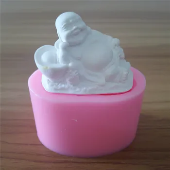 

Chinese Buddha Design Soap Molds Silicone Candle Molds Chocolate Mold Fondant Mold