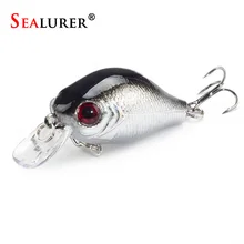 Artificial 3D Eyes Fishing Lure Hard Clubby Fatty Crank Bait Lures Bright Color Pesca Fishing Tackle