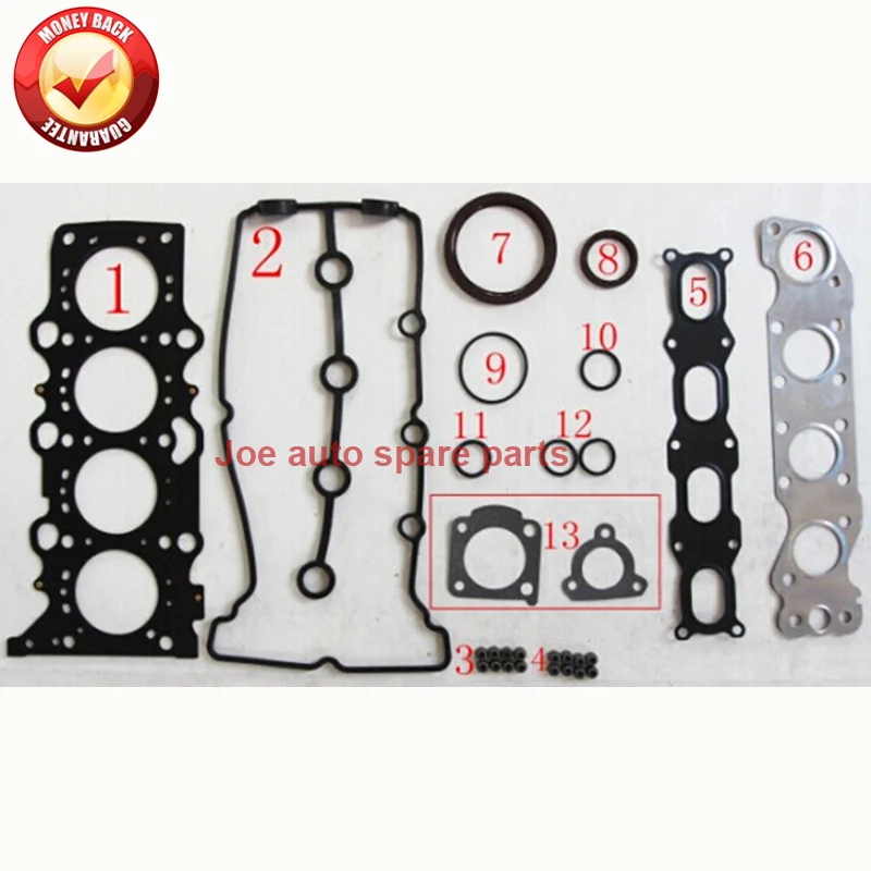 M16A M13A полный комплект прокладок двигателя для Chevrolet CRUZE MW SUZUKI JIMNY FJ GRAND VITARA LIANA 1.3L 1.6L